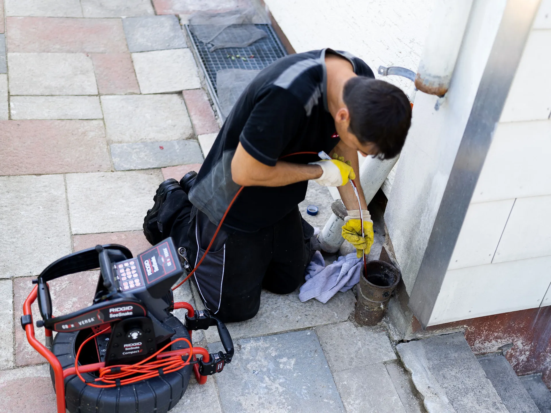 Rohrsanierung Arbeitsschritt 1